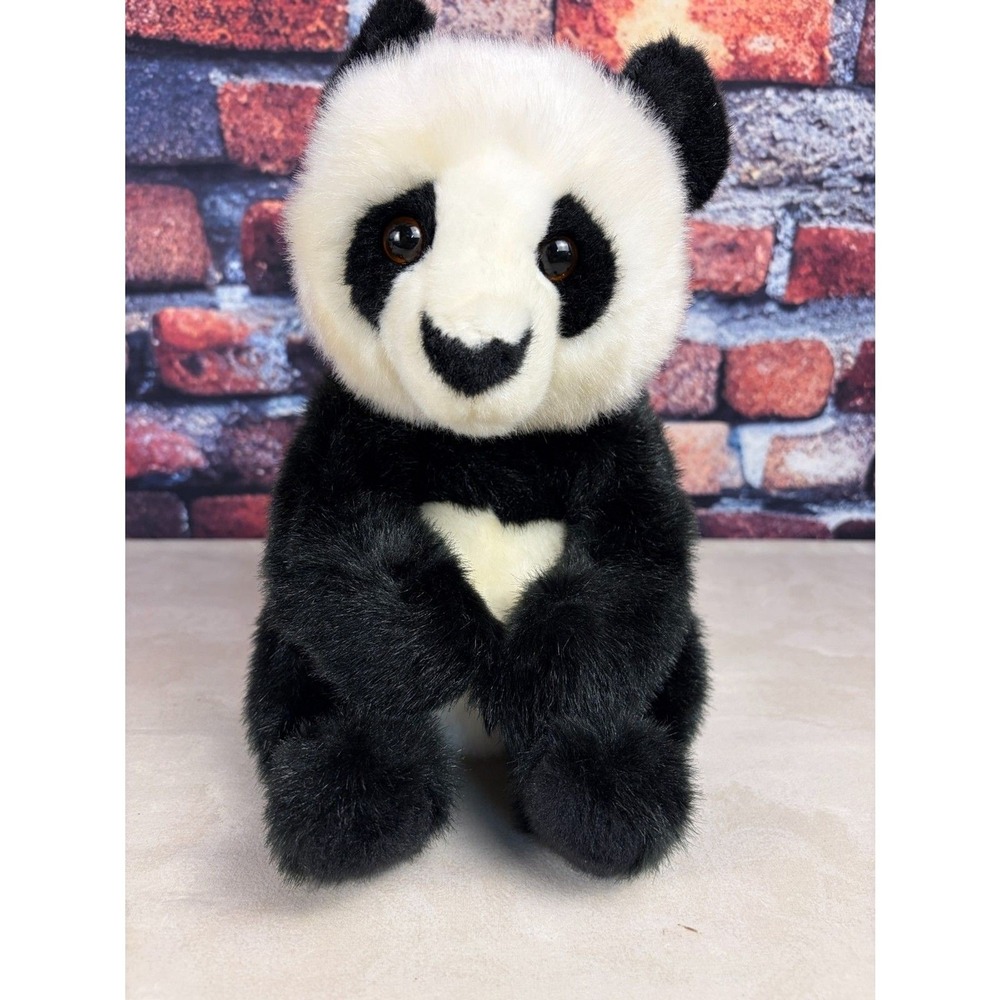 Douglas Cuddle Toy Plush Panda Bear Emmet 308 Realistic Stuffed Animal 12"